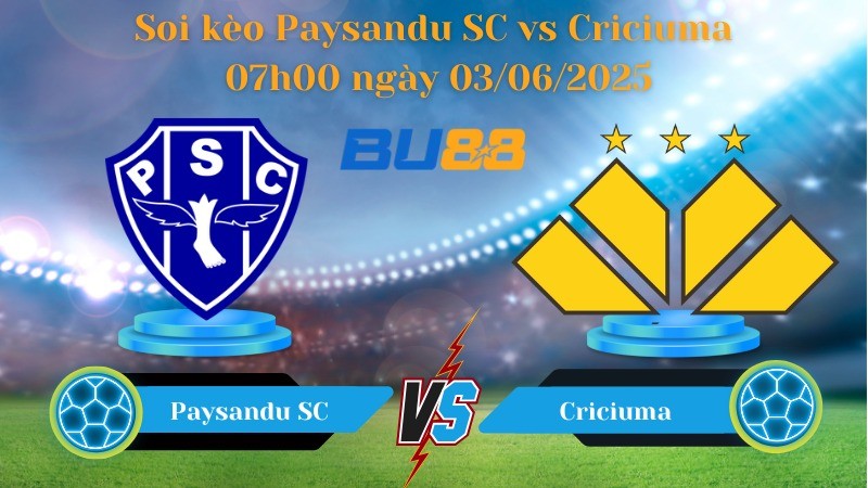 BU88 Nhận định soi kèo Paysandu SC vs Criciuma 07h00 ngày 03/06/2025 - Hạng 2 Brazil
